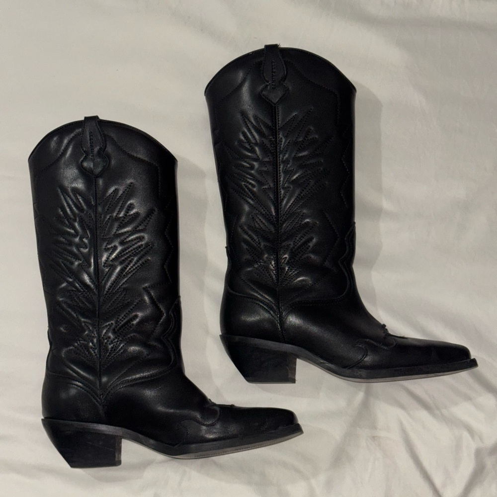 All saints leather cowboy Boots - Picture 2 of 5